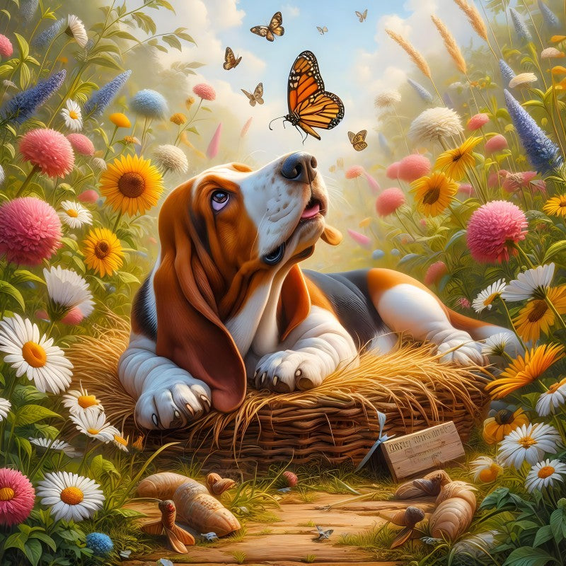 Dog Basset Hound | Diamond Painting