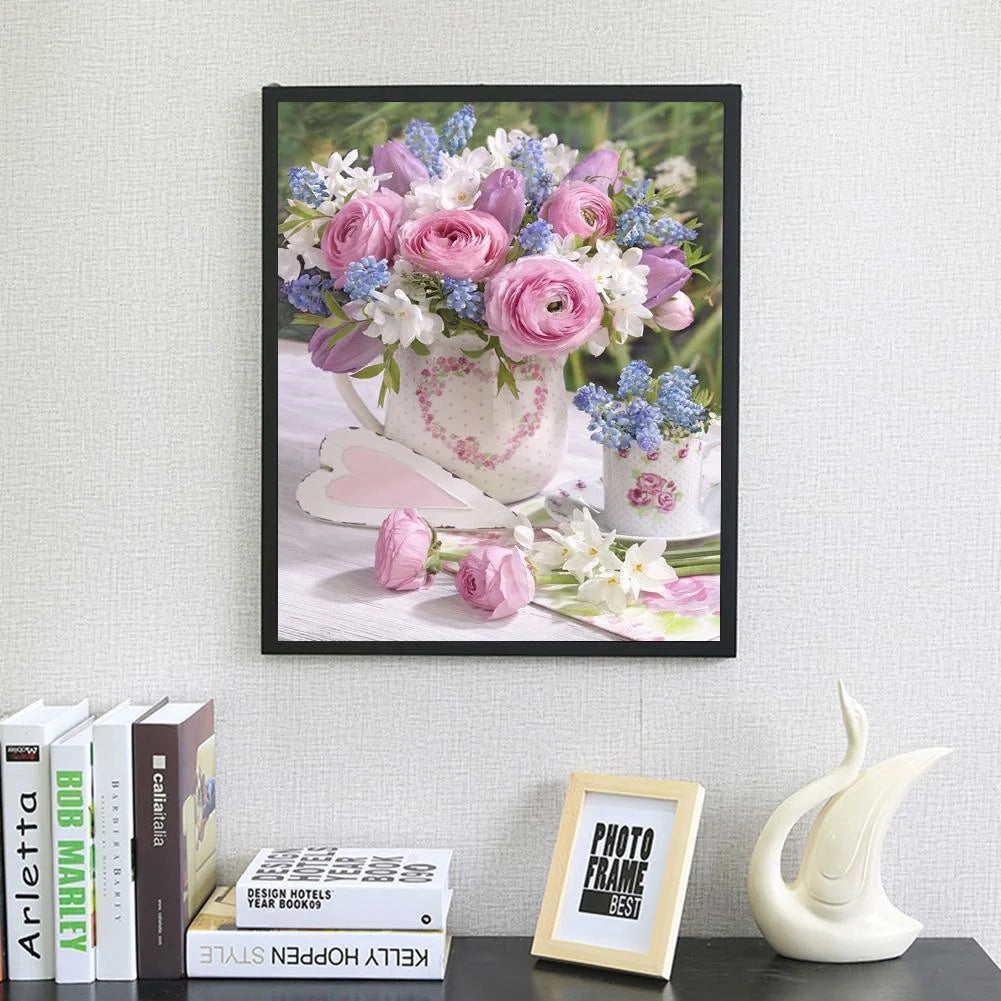 Pink Flower | Diamond Painting