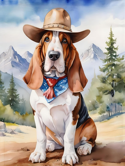 Dog Basset Hound | Diamond Painting