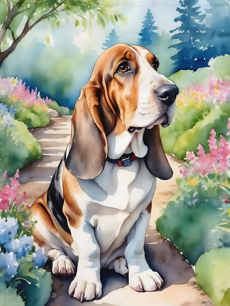 Dog Basset Hound | Diamond Painting