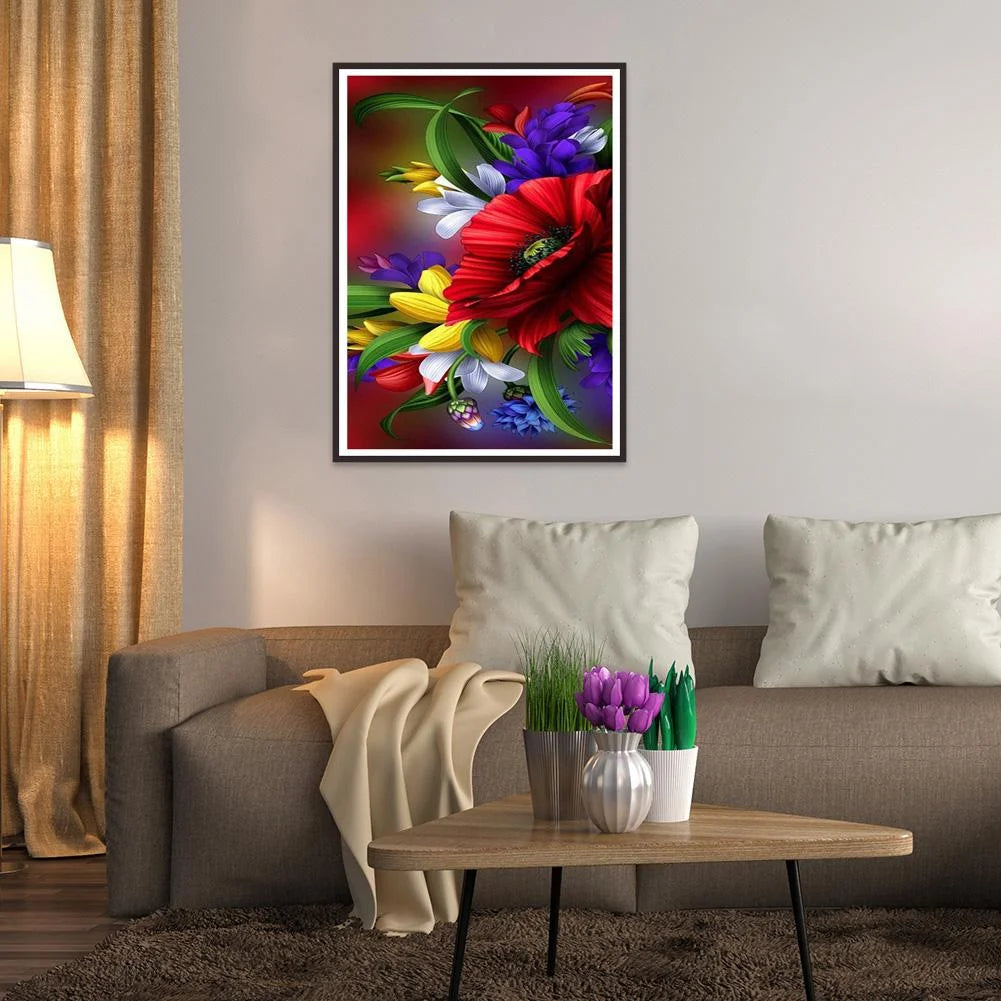 Red Flower | Diamond Painting