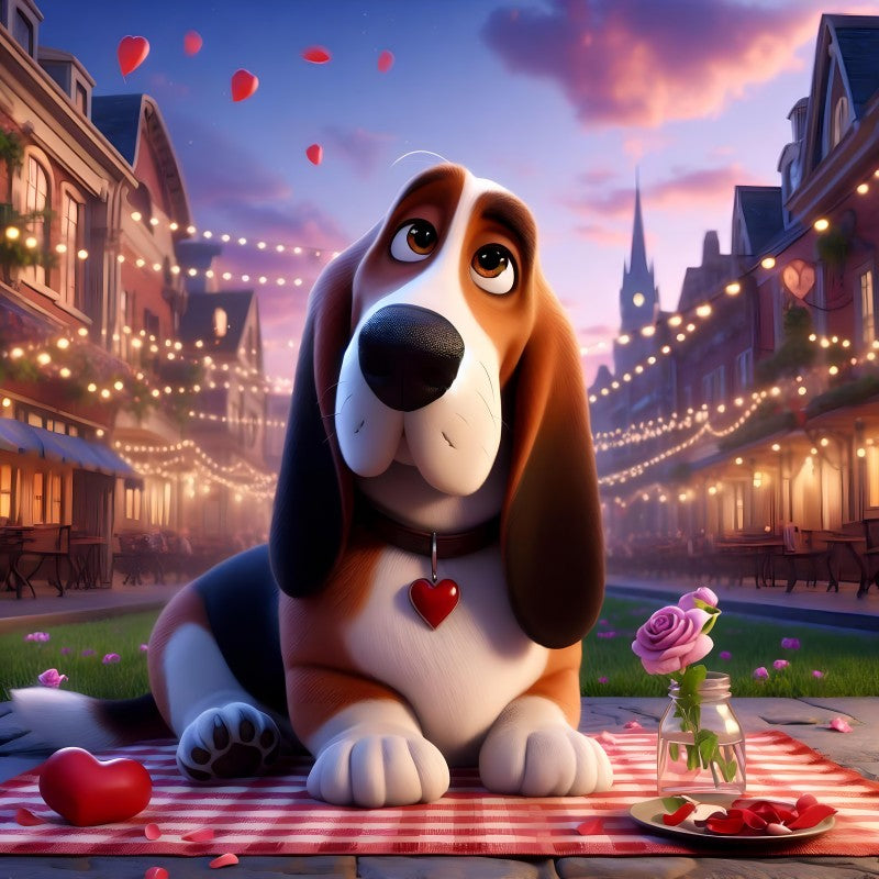 Dog Basset Hound | Diamond Painting
