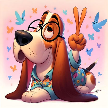 Dog Basset Hound | Diamond Painting