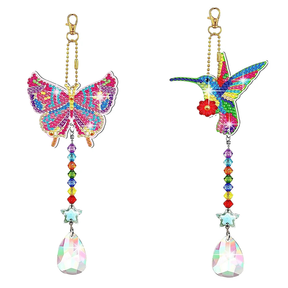 2pcs/set Diy Diamond Painting Wind Chime