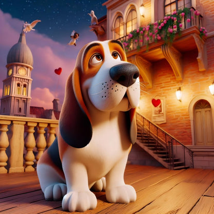 Dog Basset Hound | Diamond Painting
