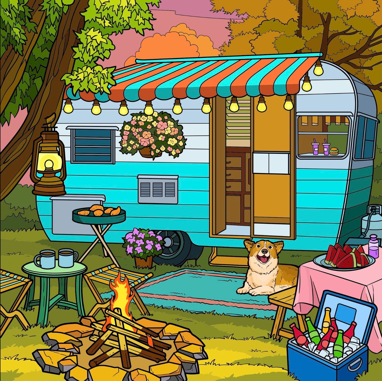 Caravan Camping | Diamond Painting