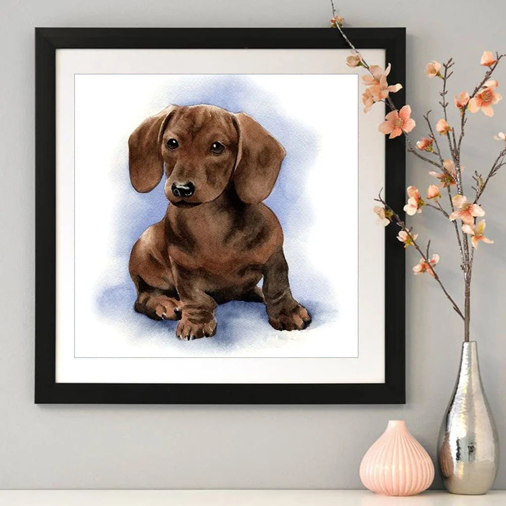 Brown Dog | Diamond Painting