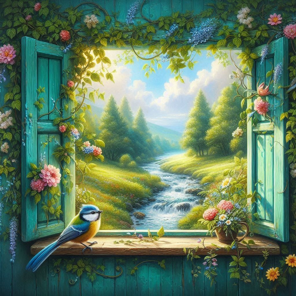 Window Landscape | Diamond Painting