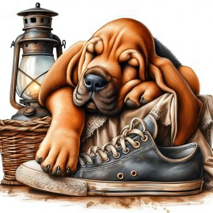 Dog Basset Hound | Diamond Painting