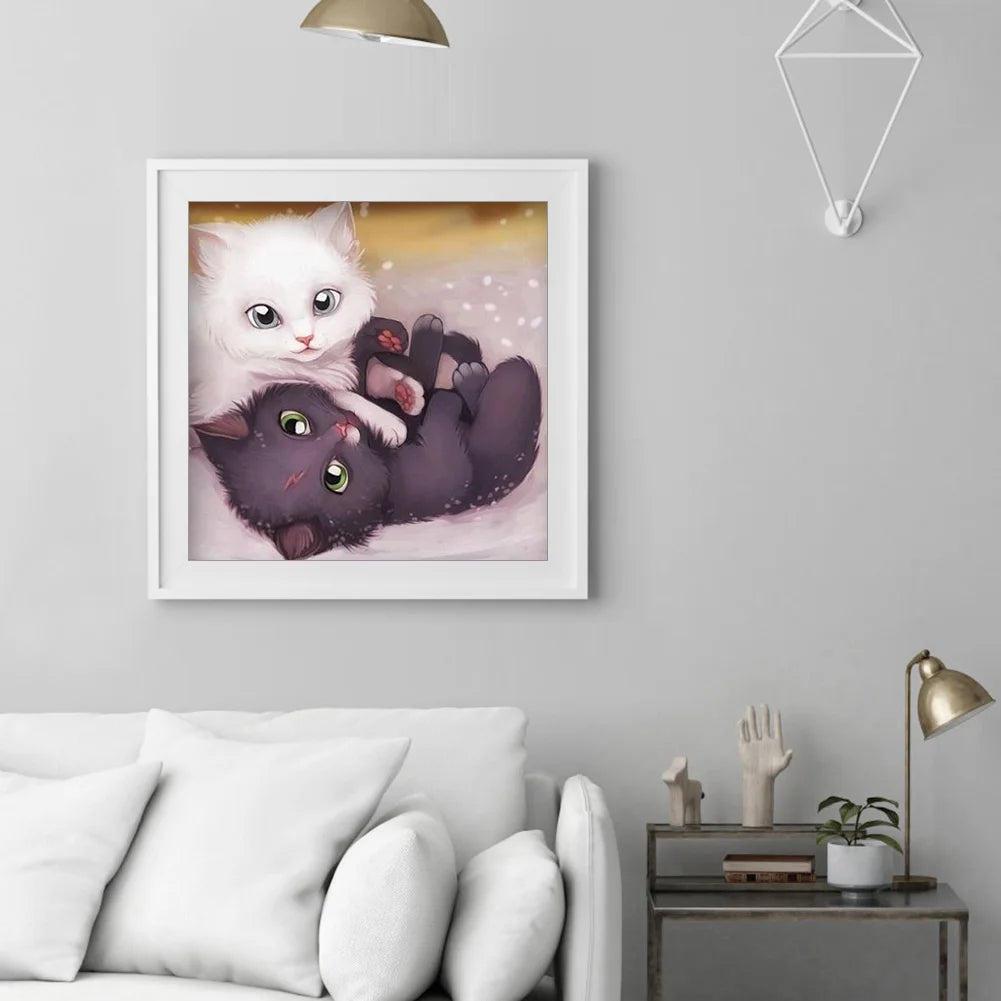 Black and White cat | Diamond Painting