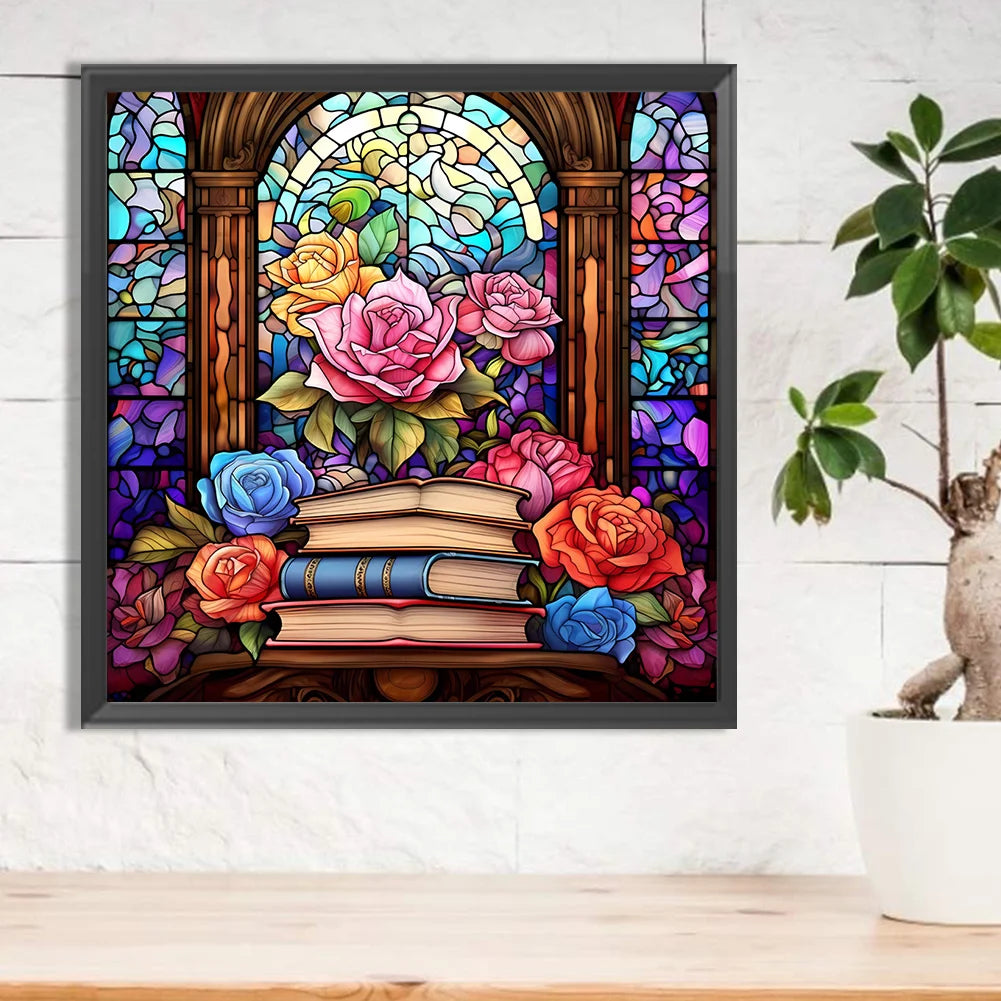 Books Flower | Diamond Painting