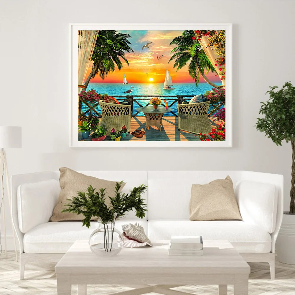Enjoy The View From The Balcony | Diamond Painting