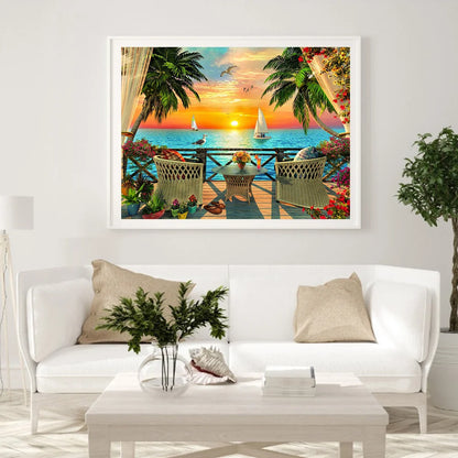 Enjoy The View From The Balcony | Diamond Painting