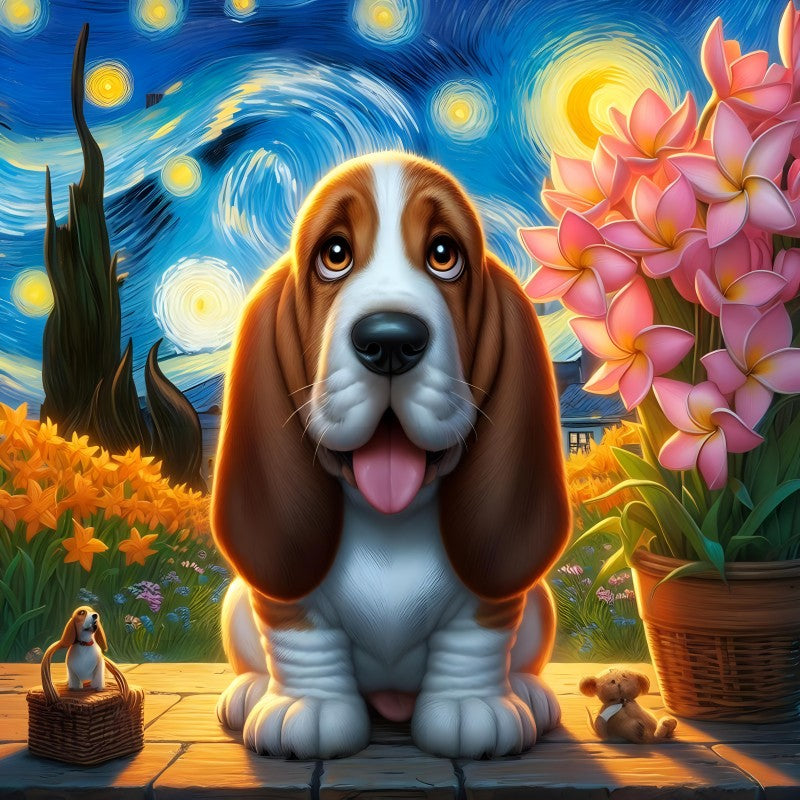 Dog Basset Hound | Diamond Painting