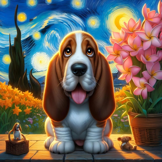 Dog Basset Hound | Diamond Painting
