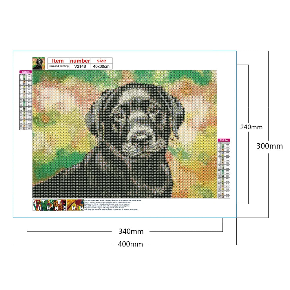 Black Dog | Diamond Painting