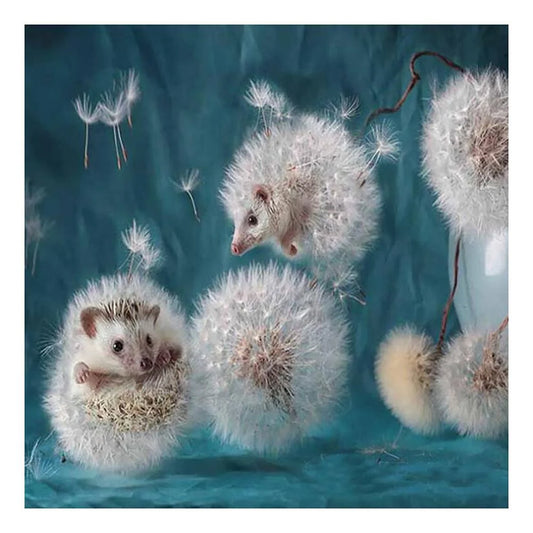 Hedgehog Flower | Diamond Painting