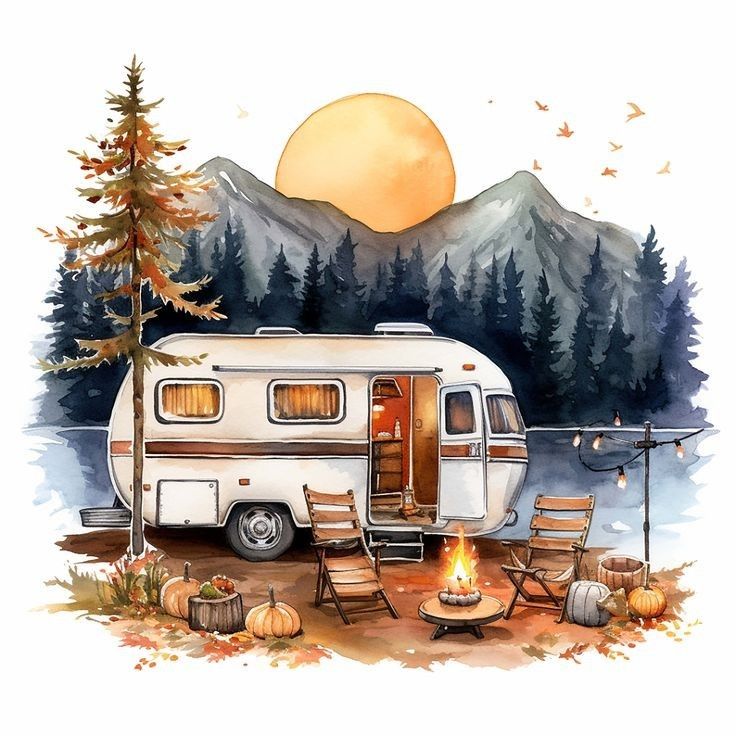 Caravan Camping | Diamond Painting