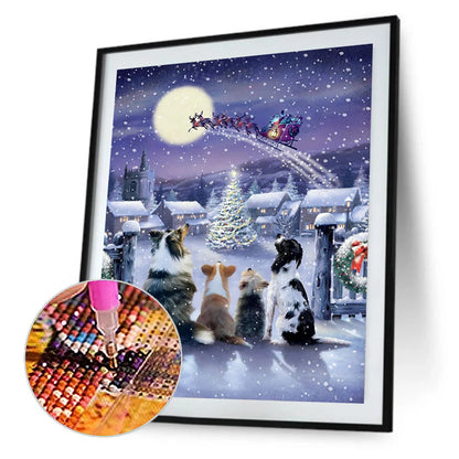 Christmas Dog | Diamond Painting