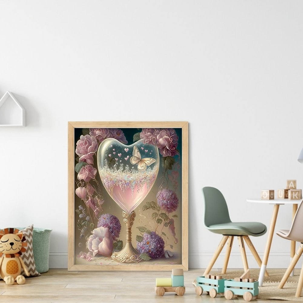 Wine Glass Flower | Diamond Painting