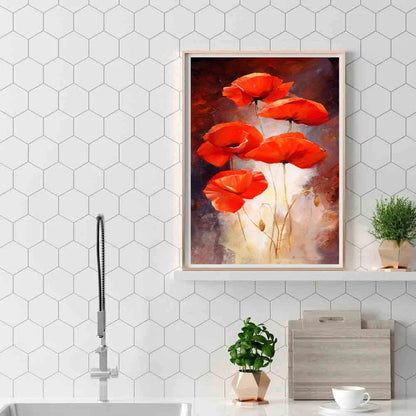 Red Flower | Diamond Painting
