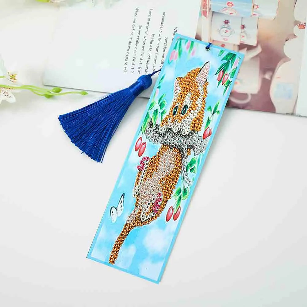 Diy Diamond Painting Leather Bookmark