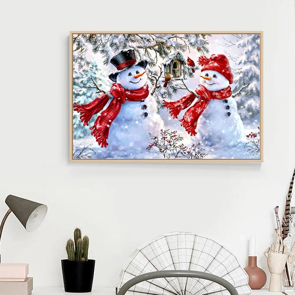 Two Snowmen | Diamond Painting