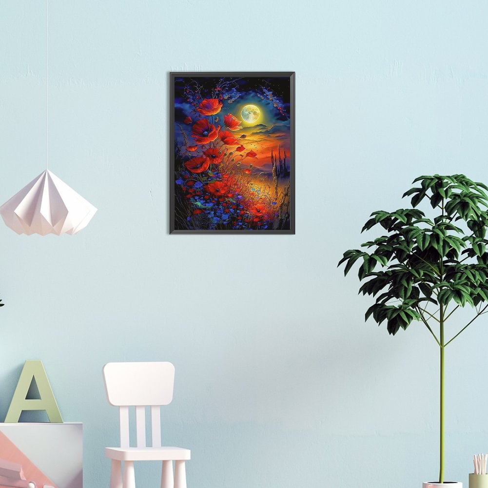 Night Moon Flower | Diamond Painting