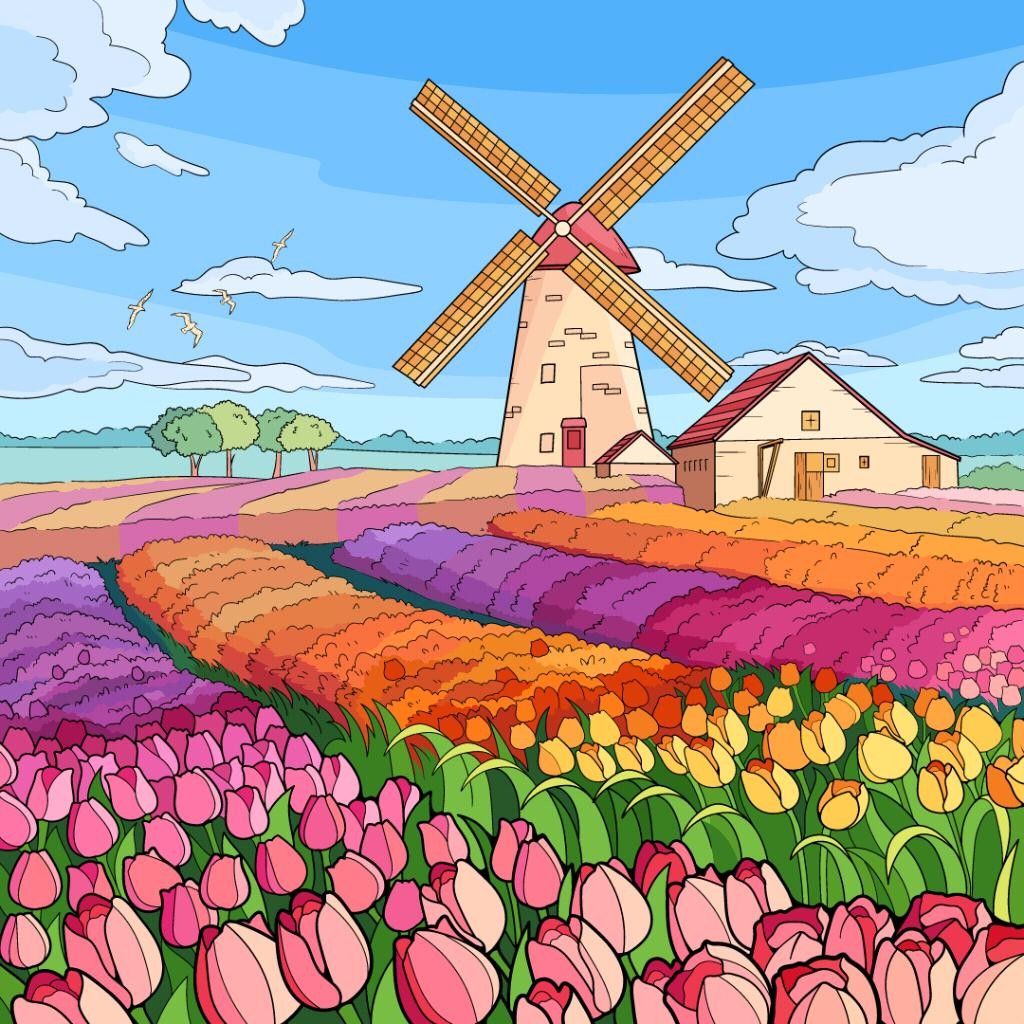 Windmill | Diamond Painting