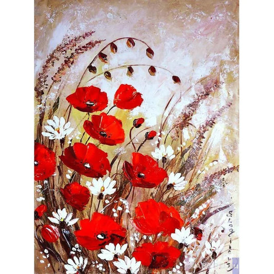 Red Flower | Diamond Painting