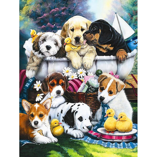 Resting Dogs | Diamond Painting