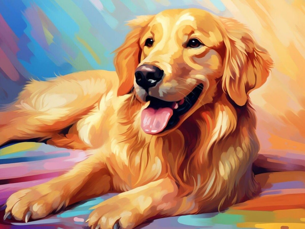 Golden Retriever Dog | Diamond Painting