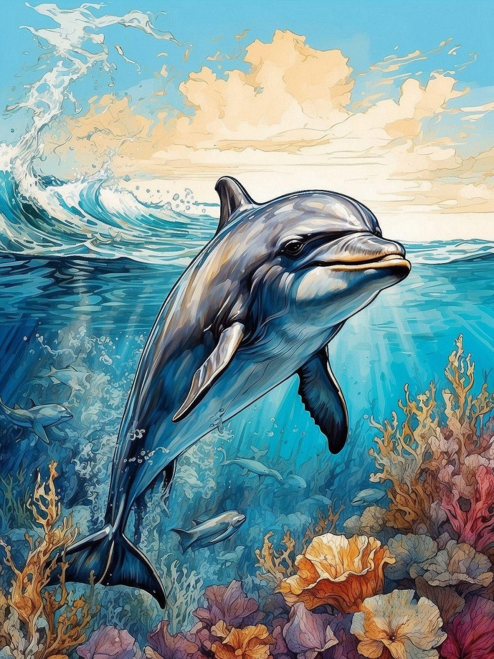 Dolphin | Diamond Painting