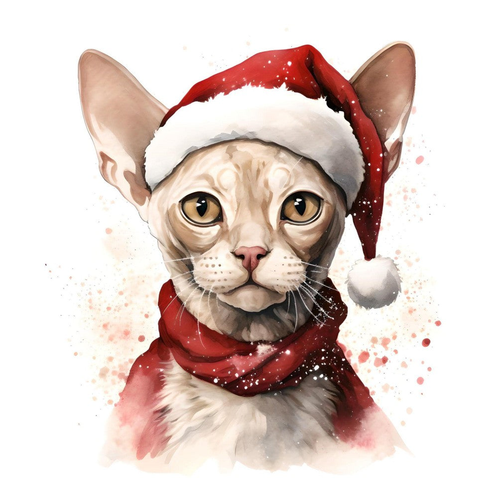 Christmas cat | Diamond Painting