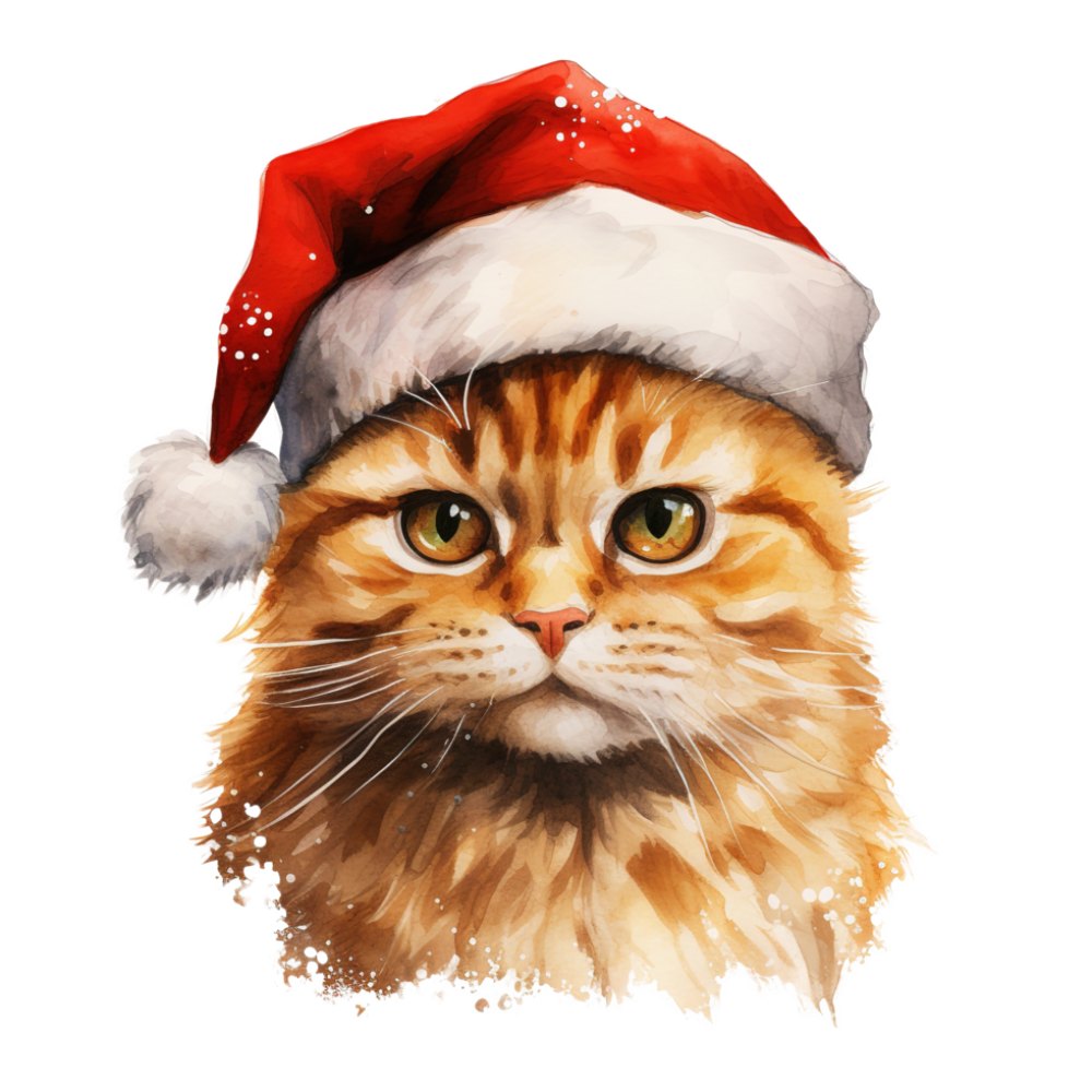 Christmas cat | Diamond Painting