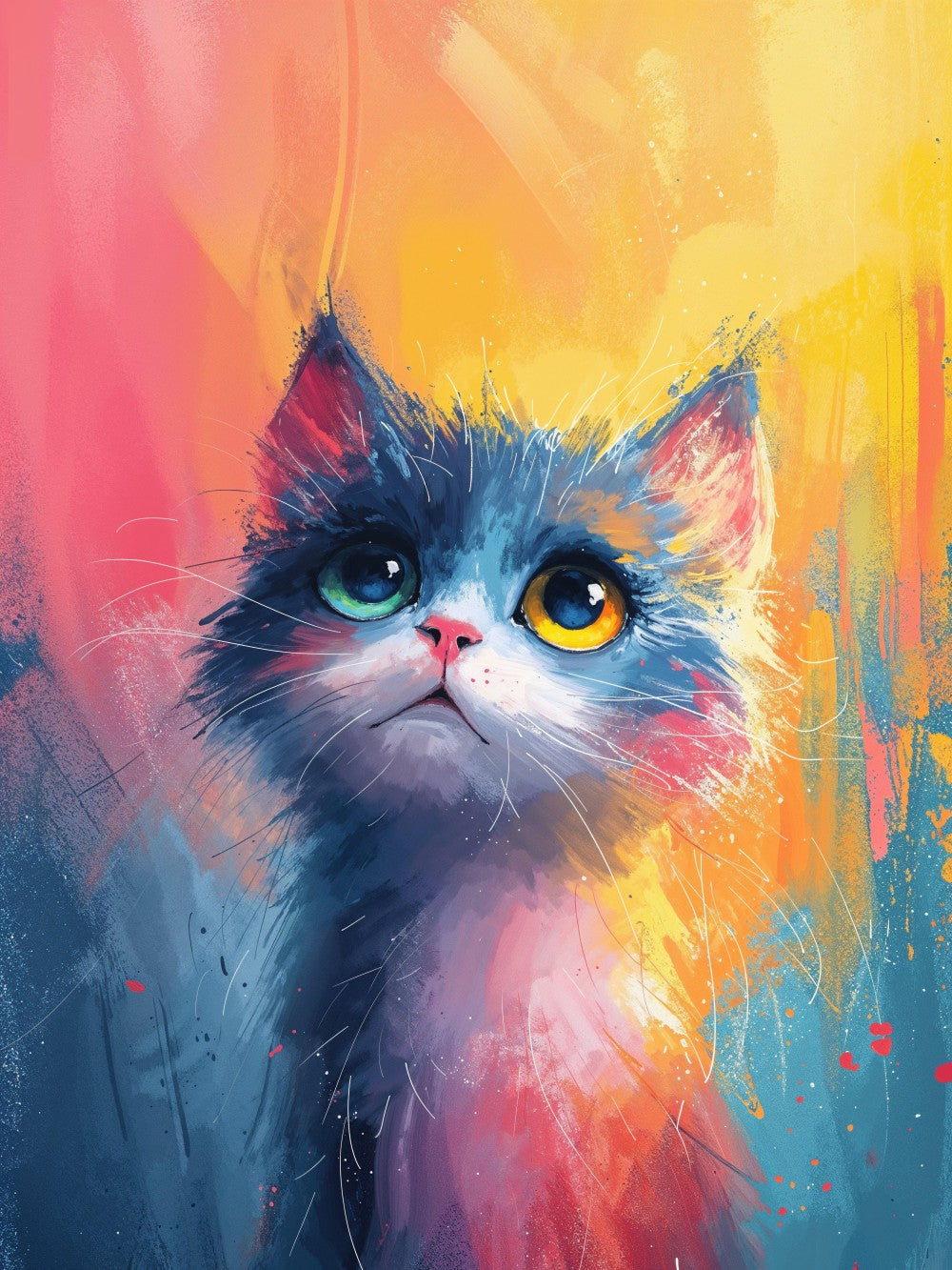 Colorful Cat | Diamond Painting