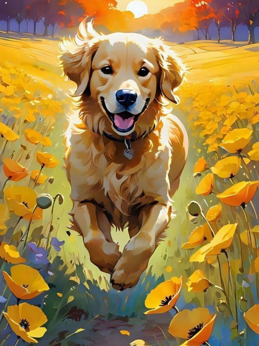 Golden Retriever Dog | Diamond Painting