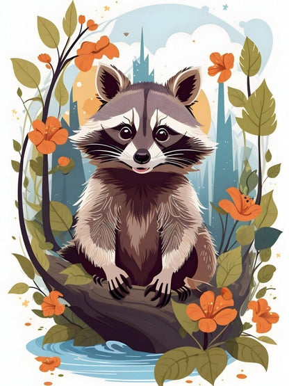 Raccoon | Diamond Painting