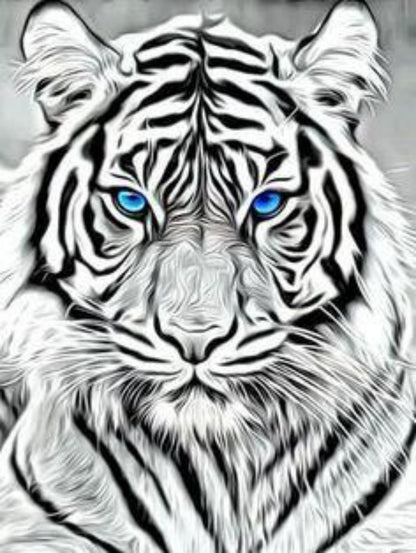 White Tiger | Diamond Painting