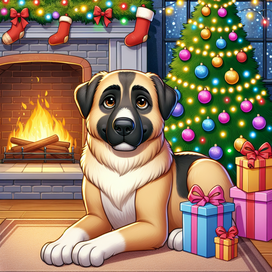 Christmas Dog | Diamond Painting