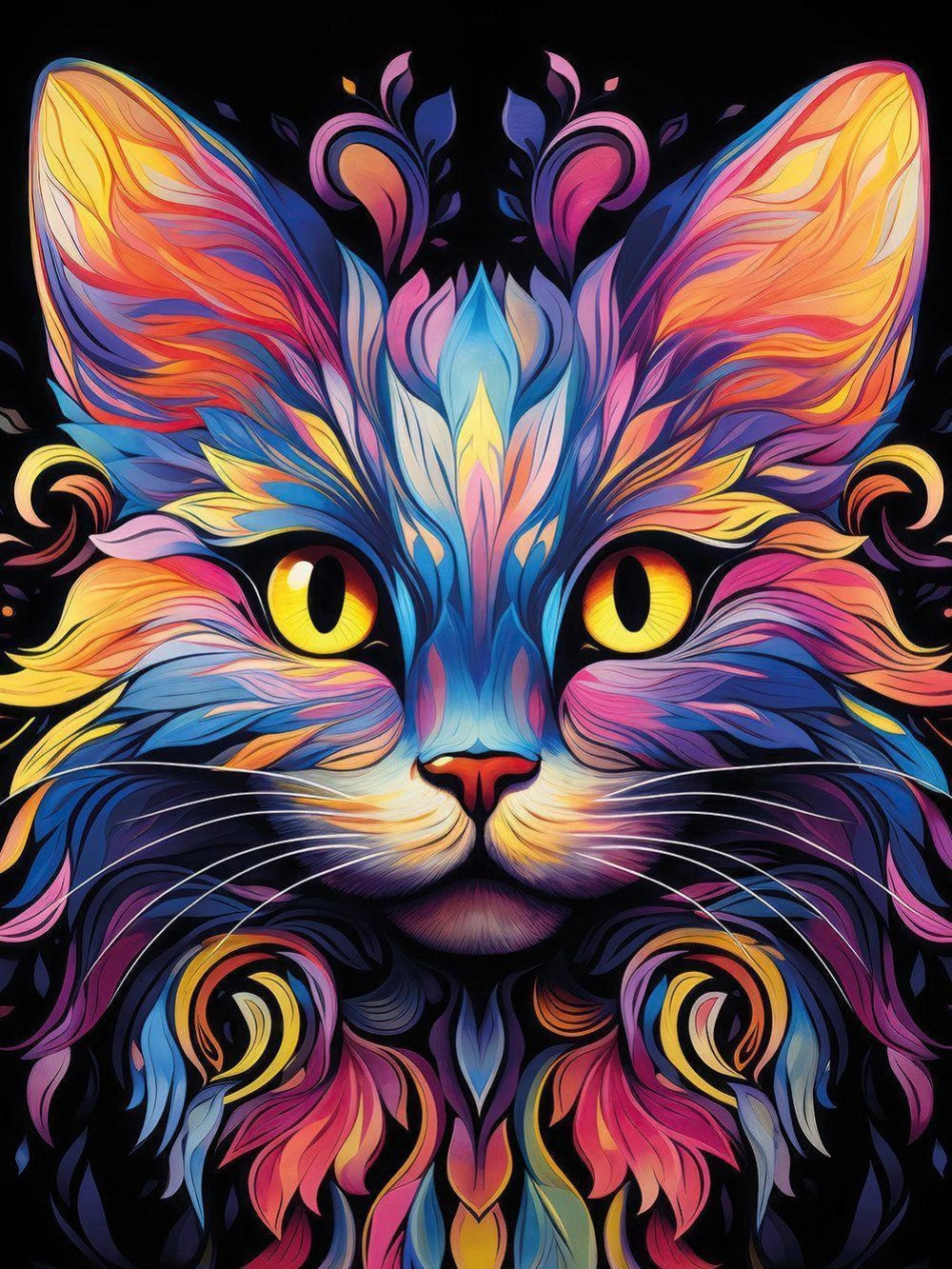 Colorful Cat | Diamond Painting