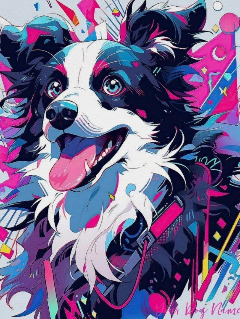 Dog Border Collie | Diamond Painting