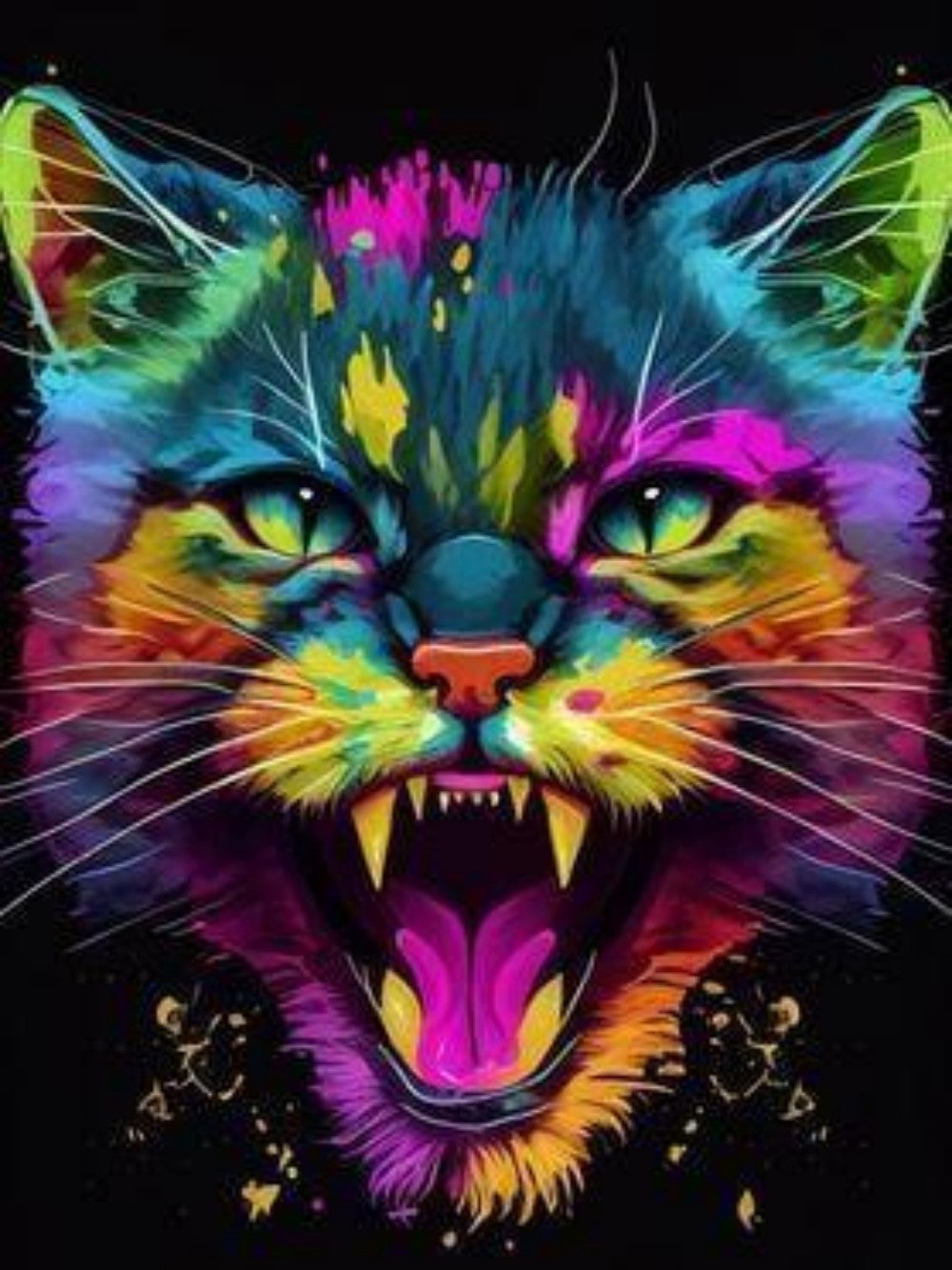 Colorful Cat | Diamond Painting