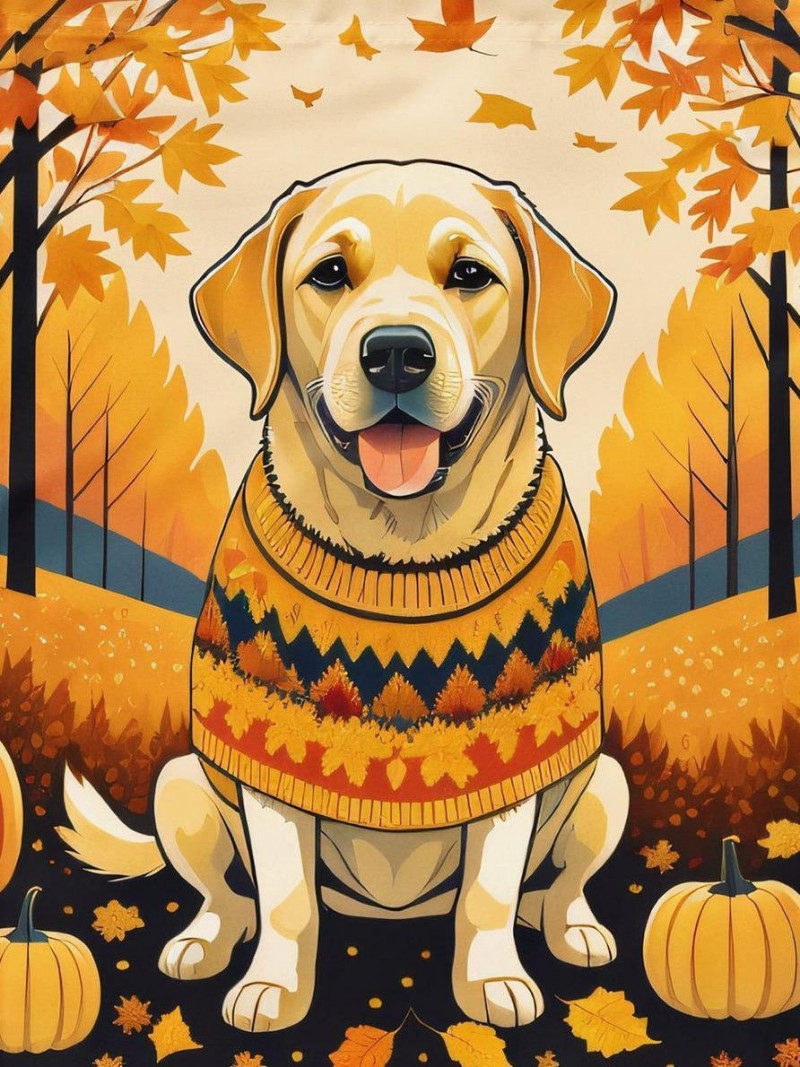 Yellow Labrador Dog | Diamond Painting