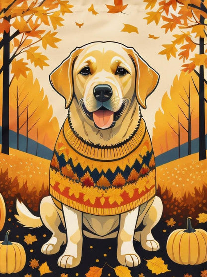 Yellow Labrador Dog | Diamond Painting