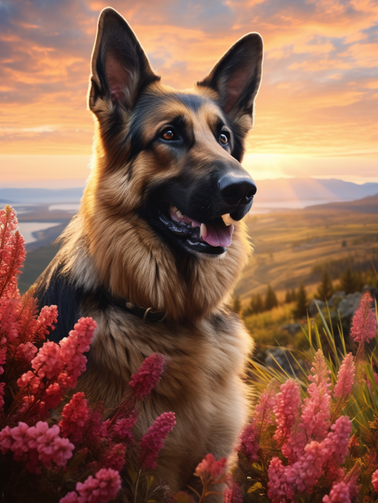 Dog German Shepherd | Diamond Painting