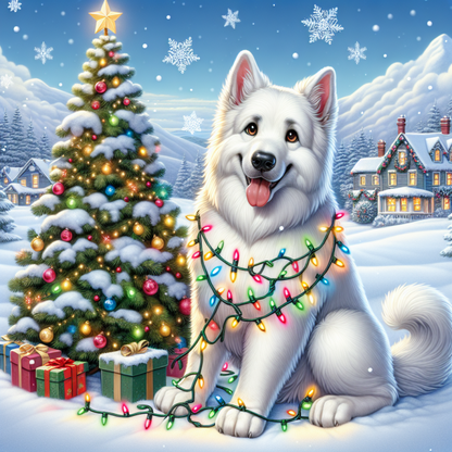 Christmas Dog | Diamond Painting
