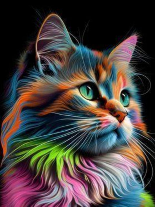 Colorful Cat | Diamond Painting