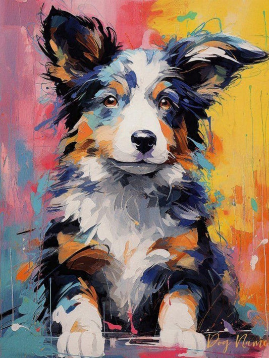 Dog Border Collie | Diamond Painting