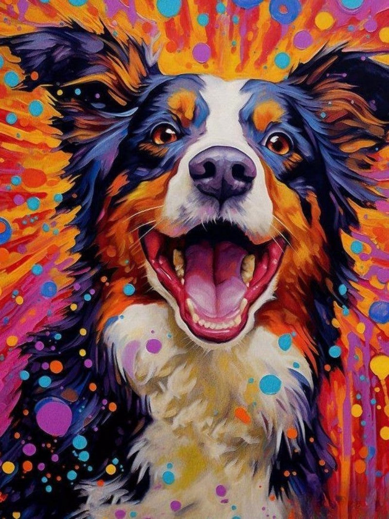 Dog Border Collie | Diamond Painting